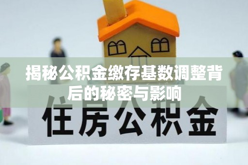 蓝田揭秘公积金缴存基数调整背后的秘密与影响