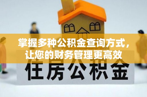蓝田掌握多种公积金查询方式，让您的财务管理更高效