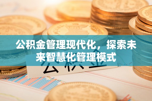 蓝田公积金管理现代化，探索未来智慧化管理模式