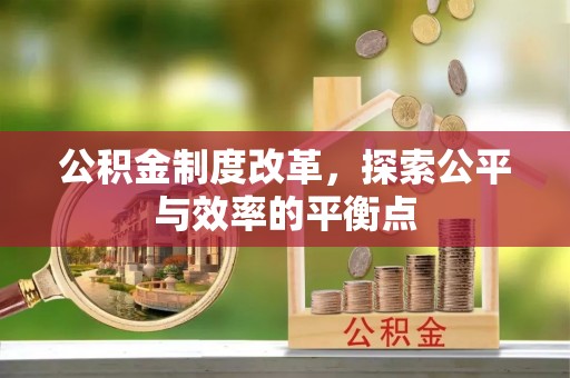 蓝田公积金制度改革，探索公平与效率的平衡点